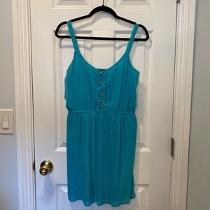 Turquoise mini dress
